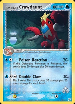 2004 Team Magma vs Team Aqua Team Aqua's Crawdaunt #14 card