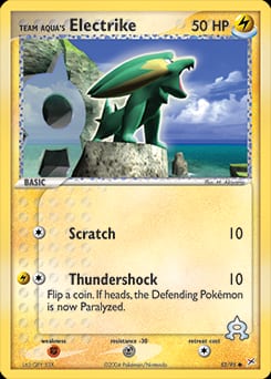 Team Magma vs Team Aqua Team Aqua's Electrike #52 card