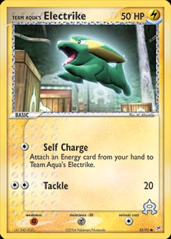 Team Magma vs Team Aqua Team Aqua's Electrike #53 card