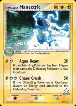 2004 Team Magma vs Team Aqua Team Aqua's Manectric #29 card