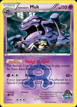 Double Crisis Team Aqua's Muk #8 card
