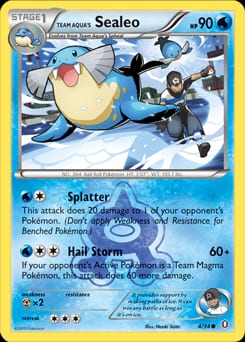 2015 Double Crisis Team Aqua's Sealeo #4 card