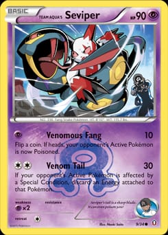 Double Crisis Team Aqua's Seviper #9 card