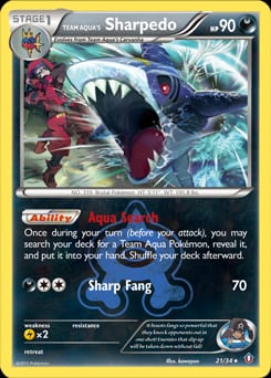 Double Crisis Team Aqua's Sharpedo #21 card