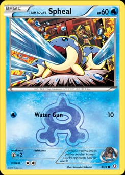 2015 Double Crisis Team Aqua's Spheal #3 card