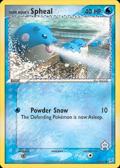 2004 Team Magma vs Team Aqua Team Aqua's Spheal #56 card