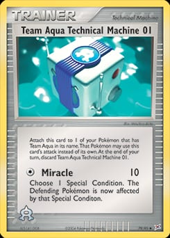 Team Magma vs Team Aqua Team Aqua Technical Machine 01 #79 card
