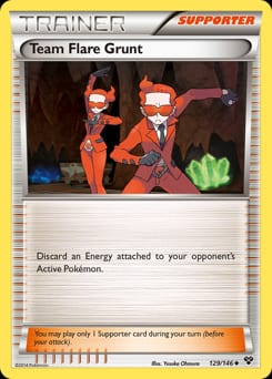 XY Team Flare Grunt #129 card