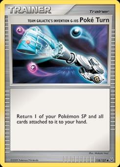 2009 Platinum Team Galactic's Invention G-105 Poké Turn #118 card