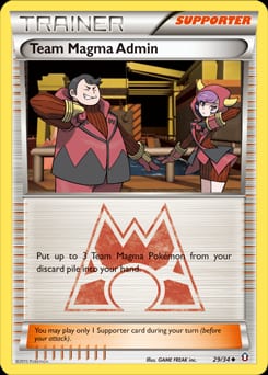 Double Crisis Team Magma Admin #29 card