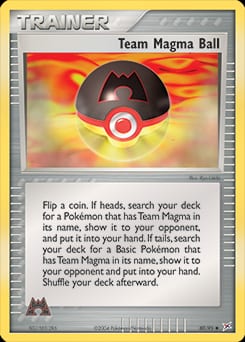 Team Magma vs Team Aqua Team Magma Ball #80 card