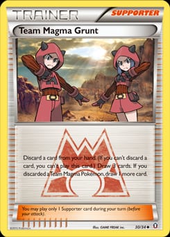 Double Crisis Team Magma Grunt #30 card