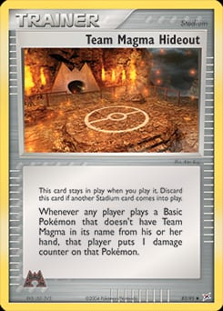 Team Magma vs Team Aqua Team Magma Hideout #83 card