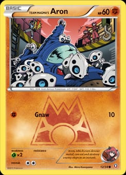 Double Crisis Team Magma's Aron #12 card