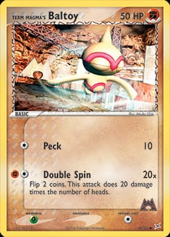 Team Magma vs Team Aqua Team Magma's Baltoy #60 card