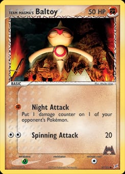 Team Magma vs Team Aqua Team Magma's Baltoy #61 card