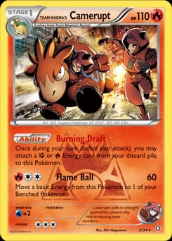 Double Crisis Team Magma's Camerupt #2 card
