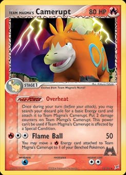 2004 Team Magma vs Team Aqua Team Magma's Camerupt #19 card