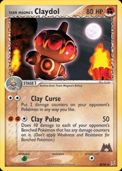 Team Magma vs Team Aqua Team Magma's Claydol #33 card