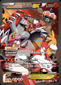 Double Crisis Team Magma's Groudon-EX #15 card