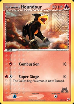 Team Magma vs Team Aqua Team Magma's Houndour #62 card