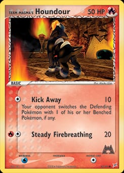 2004 Team Magma vs Team Aqua Team Magma's Houndour #63 card