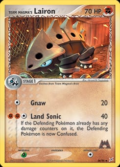 Team Magma vs Team Aqua Team Magma's Lairon #36 card