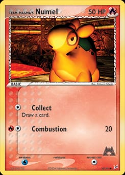 Team Magma vs Team Aqua Team Magma's Numel #64 card