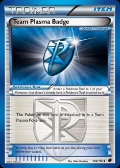 Plasma Freeze Team Plasma Badge #104 card