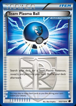 Plasma Freeze Team Plasma Ball #105 card