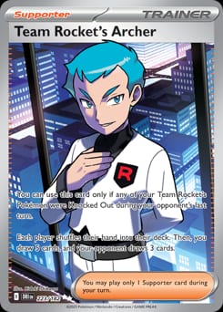 2025 Destined Rivals Team Rocket's Archer #223 card