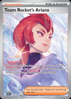 Destined Rivals Team Rocket's Ariana #237 card
