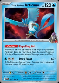 Destined Rivals Team Rocket's Articuno #51 card