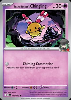 Destined Rivals Team Rocket's Chingling #85 card