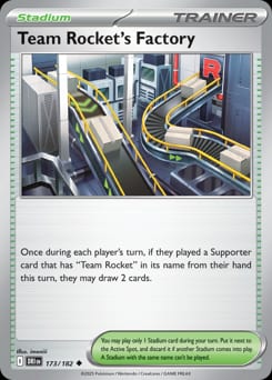 Destined Rivals Team Rocket's Factory #173 card
