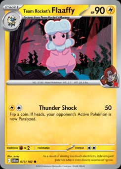 Destined Rivals Team Rocket's Flaaffy #73 card
