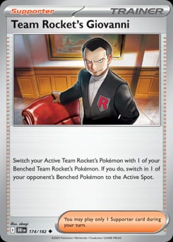 Destined Rivals Team Rocket's Giovanni #174 card