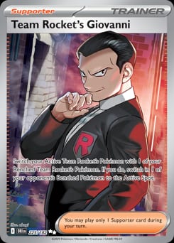 Destined Rivals Team Rocket's Giovanni #225 card