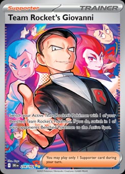 Destined Rivals Team Rocket's Giovanni #238 card