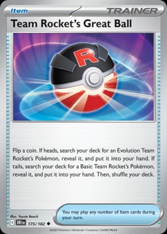Destined Rivals Team Rocket's Great Ball #175 card