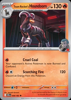 Destined Rivals Team Rocket's Houndoom #38 card