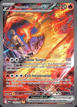 2025 Destined Rivals Team Rocket's Moltres ex #229