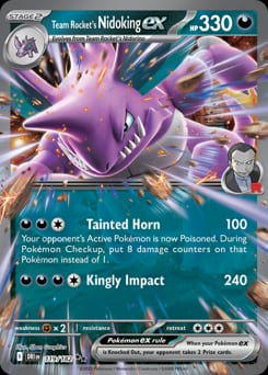 Destined Rivals Team Rocket's Nidoking ex #119 card