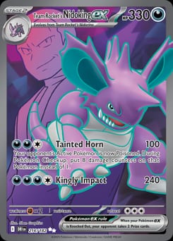 Destined Rivals Team Rocket's Nidoking ex #216 card