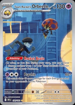 Destined Rivals Team Rocket's Orbeetle #198 card