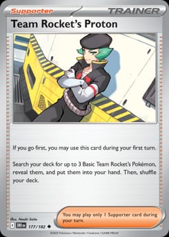 Destined Rivals Team Rocket's Proton #177 card