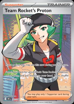 Destined Rivals Team Rocket's Proton #227 card