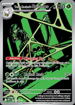 Destined Rivals Team Rocket's Spidops #187 card