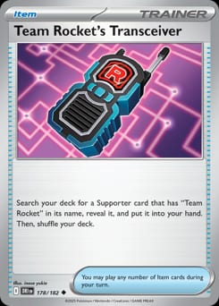 Destined Rivals Team Rocket's Transceiver #178 card