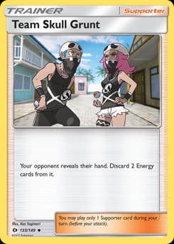 2017 Sun & Moon Team Skull Grunt #133 card